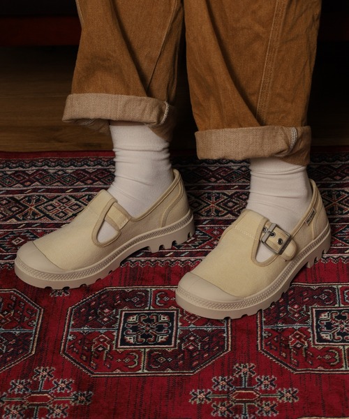 PALLADIUM(パラディウム)の「PAMPA M-JANE WASHED パンパMジェーンウォッシュド スリッポン(スリッポン・レディース・グレー系その他/ベージュ系/イエロー系・24.5cm/24cm/23.5cm/22.5cm/25cm/23cm)」の15枚目の写真