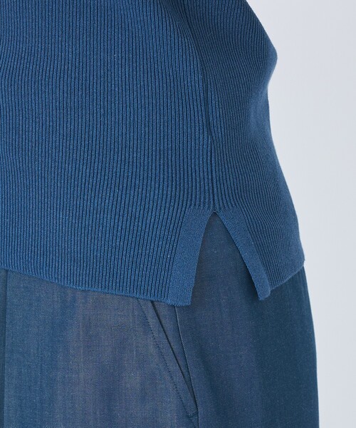 qualite（カリテ）の「【前後で着用可能！新色追加】2WAYスクエアノースリーブニット/インナー/春服/夏服/オフィスカジュアル（タンクトップ・レディース・ブルー/オフホワイト/ブラック・フリー）」の20枚目の写真