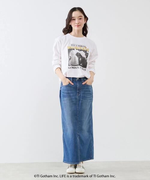 GOOD ROCK SPEED（グッドロックスピード）の「【GOOD ROCK SPEED/グッドロックスピード】LIFE PICTURE COLLECTION ロングスリーブTシャツ（Tシャツ/カットソー・レディース・ホワイト・FREE）」の2枚目の写真