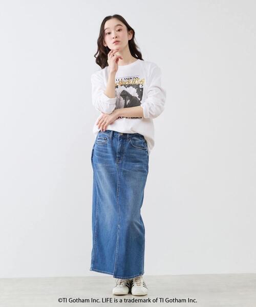 GOOD ROCK SPEED（グッドロックスピード）の「【GOOD ROCK SPEED/グッドロックスピード】LIFE PICTURE COLLECTION ロングスリーブTシャツ（Tシャツ/カットソー・レディース・ホワイト・FREE）」の4枚目の写真