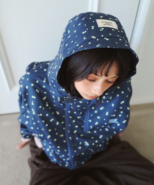 common gull products.(コモンガルプロダクツ)の「誰かと笑った午後に着るジャケット、芽心(ナイロンジャケット・レディース・ネイビー/ホワイト系・SMALL/MEDIUM/LARGE)」の9枚目の写真