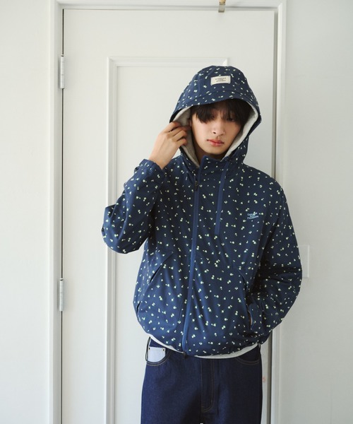 common gull products.(コモンガルプロダクツ)の「誰かと笑った午後に着るジャケット、芽心(ナイロンジャケット・レディース・ネイビー/ホワイト系・SMALL/MEDIUM/LARGE)」の17枚目の写真