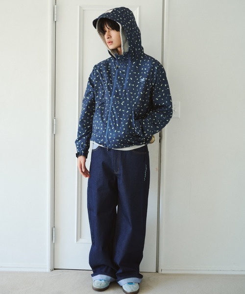 common gull products.(コモンガルプロダクツ)の「誰かと笑った午後に着るジャケット、芽心(ナイロンジャケット・レディース・ネイビー/ホワイト系・SMALL/MEDIUM/LARGE)」の15枚目の写真
