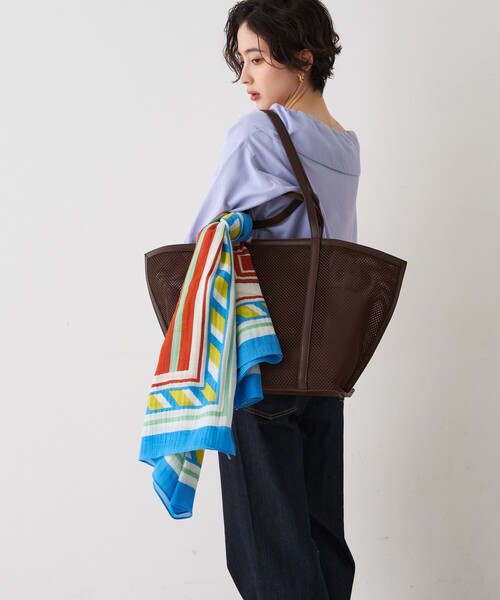 Rouge vif（ルージュヴィフ）の「【CHIMERE/シメール】 メッシュトートバッグ（トートバッグ・レディース・ブラック/ブラウン・フリー）」の3枚目の写真