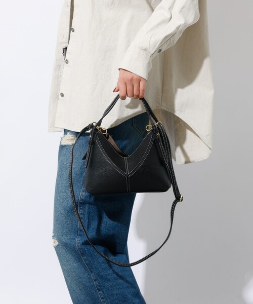 Rouge vif la cle(ルージュヴィフラクレ)の「【AULENTTI/オウレンティ】2WAYハンドバッグ / オリガミバッグ / ショルダーバッグ(ショルダーバッグ・レディース・ベージュ/ブラック・フリー)」の8枚目の写真