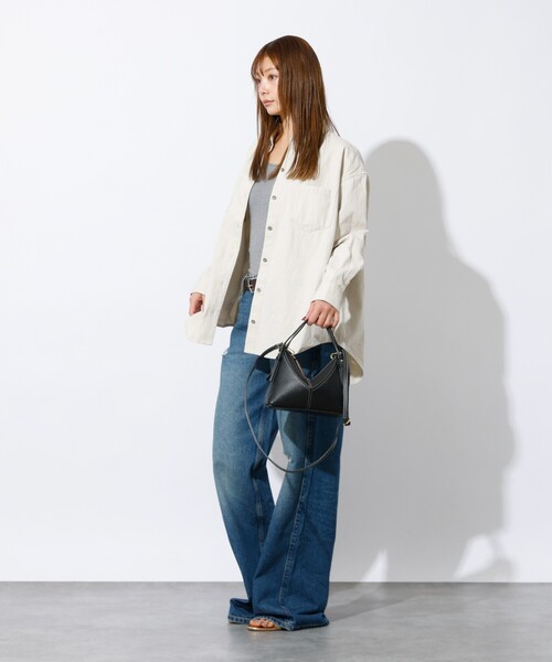 Rouge vif la cle(ルージュヴィフラクレ)の「【AULENTTI/オウレンティ】2WAYハンドバッグ / オリガミバッグ / ショルダーバッグ(ショルダーバッグ・レディース・ベージュ/ブラック・フリー)」の9枚目の写真