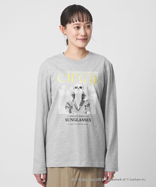 GOOD ROCK SPEED（グッドロックスピード）の「【別注】＜GOOD ROCK SPEED＞LIFE PC ロングスリーブ Tシャツ（Tシャツ/カットソー・レディース・ダークブラウン/オフホワイト/グレー系・FREE）」の15枚目の写真