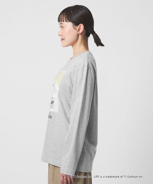 GOOD ROCK SPEED（グッドロックスピード）の「【別注】＜GOOD ROCK SPEED＞LIFE PC ロングスリーブ Tシャツ（Tシャツ/カットソー・レディース・ダークブラウン/オフホワイト/グレー系・FREE）」の16枚目の写真