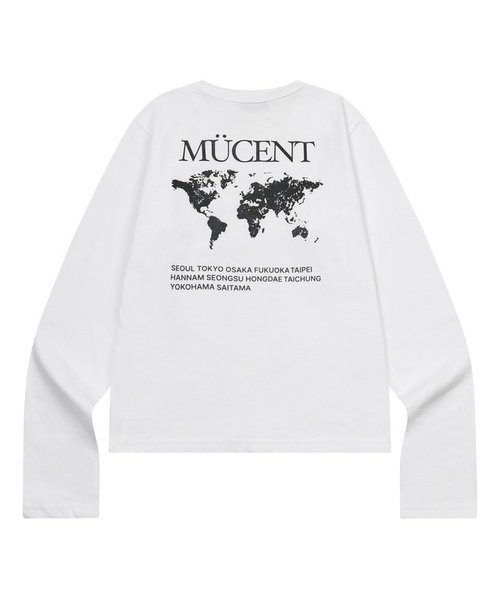MUCENT（ムセント）の「トレース長袖Tシャツ（2カラー）（Tシャツ/カットソー・レディース・ブラック/ホワイト・FREE）」の2枚目の写真