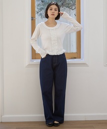 バレルレッグデニムパンツ