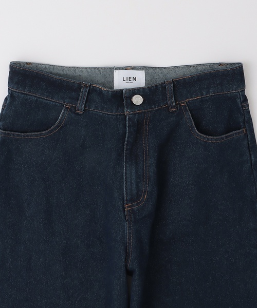 petit main LIEN（プティマインリアン）の「バレルレッグデニムパンツ（デニムパンツ・レディース・ブルー/ネイビー・F）」の11枚目の写真