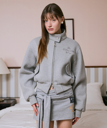 CROPPED BOMBER JK [GREY]