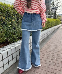WC（ダブル シー）の「スカートドッキングデニム（デニムパンツ）」