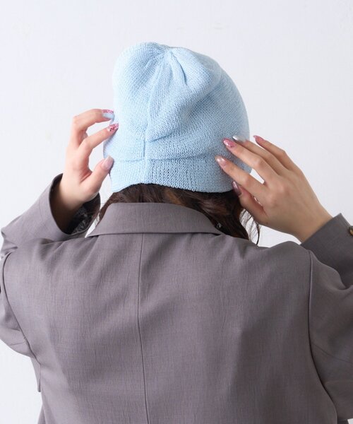 CIAOPANIC TYPY(チャオパニックティピー)の「【プチプラ】ギャザーデザインビーニー(ニットキャップ/ビーニー・レディース・オフホワイト/グレー/ブラック/サックスブルー/ピンク・ONE SIZE)」の14枚目の写真