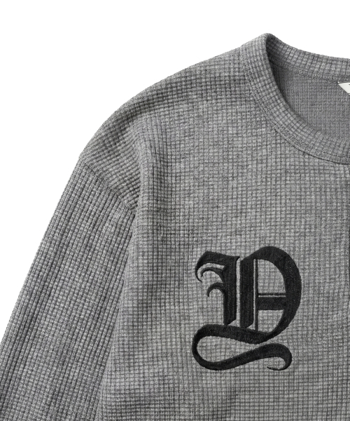 IDWS（アイドンワナセル）の「Shape Henley Neck Long Sleeve Gray（Tシャツ/カットソー・レディース・その他・1/2/0）」の5枚目の写真