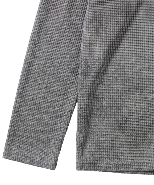 IDWS（アイドンワナセル）の「Shape Henley Neck Long Sleeve Gray（Tシャツ/カットソー・レディース・その他・1/2/0）」の6枚目の写真