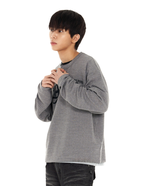 IDWS（アイドンワナセル）の「Shape Henley Neck Long Sleeve Gray（Tシャツ/カットソー・レディース・その他・1/2/0）」の19枚目の写真