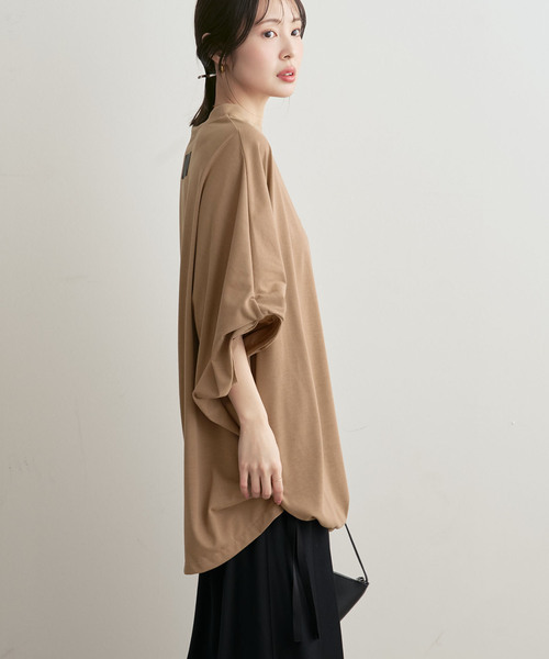 COGTHEBIGSMOKE(コグザビッグスモーク)の「COG THE BIGSMOKE/コグザビッグスモーク NARIAH TUCKED SLEEVE TOP(Tシャツ/カットソー・レディース・ベージュ/ホワイト/ブラック・FREE)」の14枚目の写真