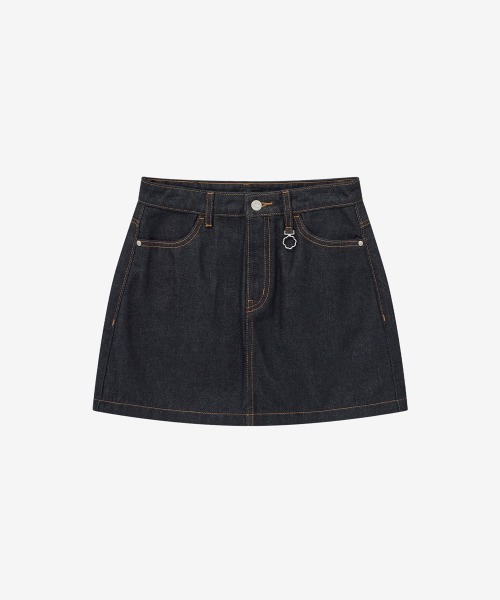 COVERNAT(カバーナット)の「WOMEN DENIM MINI SKIRT(スカート・レディース・インディゴブルー・SMALL)」の3枚目の写真