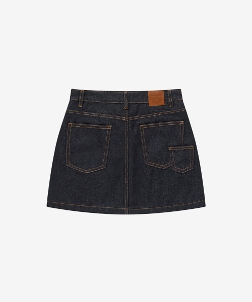 COVERNAT(カバーナット)の「WOMEN DENIM MINI SKIRT(スカート・レディース・インディゴブルー・SMALL)」の4枚目の写真