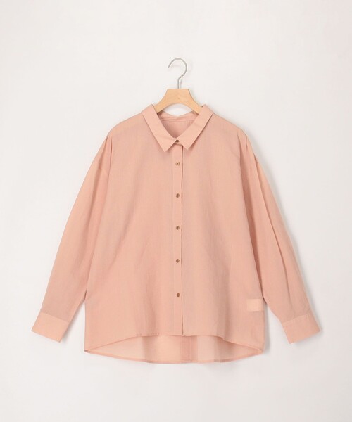 MICO COULIER（ミコクリエ）の「綿和紙ボイルシャツ（シャツ/ブラウス・レディース・ベージュ系その他/グリーン系その他/イエロー/ピンク系その他/ベビーピンク・38）」の4枚目の写真