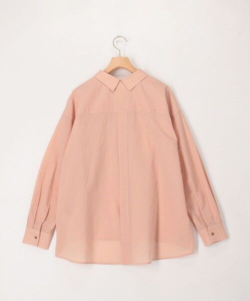 MICO COULIER（ミコクリエ）の「綿和紙ボイルシャツ（シャツ/ブラウス・レディース・ベージュ系その他/グリーン系その他/イエロー/ピンク系その他/ベビーピンク・38）」の21枚目の写真