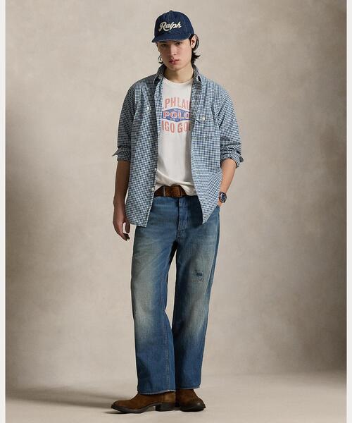 POLO RALPH LAUREN（ポロ ラルフ ローレン）の「クラシック フィット インディゴ ギンガム ワークシャツ（シャツ/ブラウス・メンズ・ナチュラル・S/M/L/XS）」の8枚目の写真
