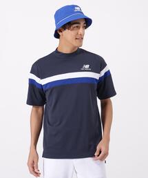 半袖 モックネック プルオーバー (MENS)（Tシャツ/カットソー）｜New