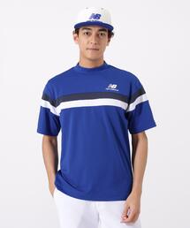 ハーフスリーブ モックネック プルオーバー (MENS)
