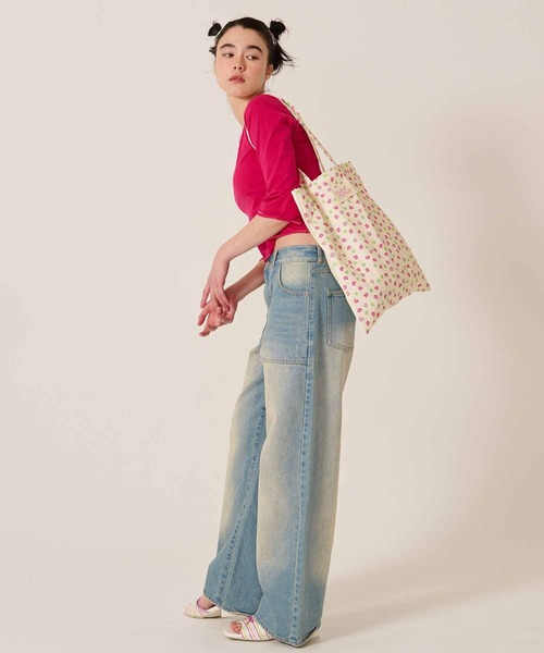 TINA：JOJUN（ティーナジョジュン）の「Bloom トートバッグ TINA：JOJUN（トートバッグ・レディース・クリーム/サックスブルー・F）」の12枚目の写真
