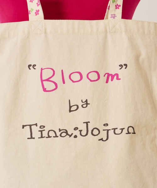 TINA：JOJUN（ティーナジョジュン）の「Bloom トートバッグ TINA：JOJUN（トートバッグ・レディース・クリーム/サックスブルー・F）」の14枚目の写真