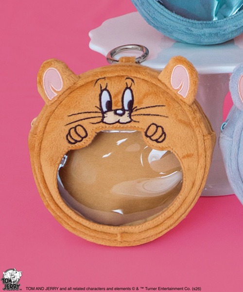 Tom&Jerry(トムアンドジェリー)の「【公式】TOM and JERRY ぎゅっとポーチ(ポーチ・レディース・グレー/ライトグレー/ブラウン・FREE)」の1枚目の写真
