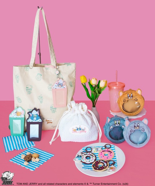 Tom&Jerry(トムアンドジェリー)の「【公式】TOM and JERRY ぎゅっとポーチ(ポーチ・レディース・グレー/ライトグレー/ブラウン・FREE)」の4枚目の写真