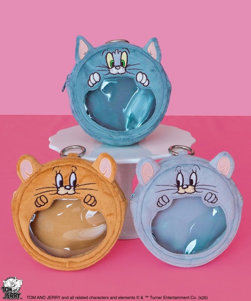 Tom&Jerry(トムアンドジェリー)の「【公式】TOM and JERRY ぎゅっとポーチ(ポーチ・レディース・グレー/ライトグレー/ブラウン・FREE)」の5枚目の写真