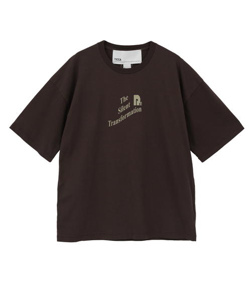 Liesse(リエス)の「《別注》【TICCA/ティッカ】ロゴTシャツ(Tシャツ/カットソー・レディース・ネイビー/ホワイト/ブラウン・FREE)」の2枚目の写真