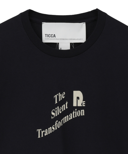 Liesse(リエス)の「《別注》【TICCA/ティッカ】ロゴTシャツ(Tシャツ/カットソー・レディース・ネイビー/ホワイト/ブラウン・FREE)」の5枚目の写真