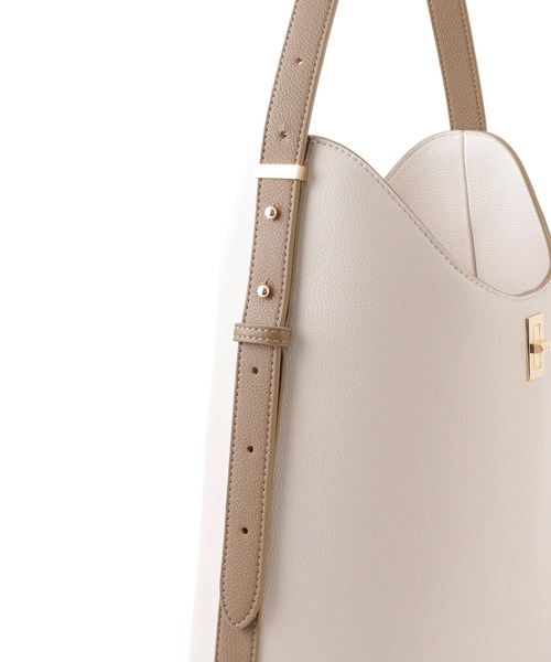 ROPE' PICNIC(ロペピクニック)の「me fit BAG フィットワンショルダーバッグ/A4対応・軽量(ショルダーバッグ・レディース・ホワイト系その他5/ブラック・FREE)」の5枚目の写真