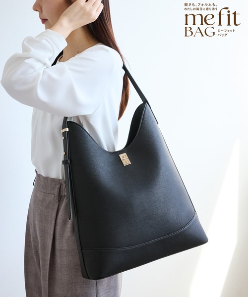ROPE' PICNIC(ロペピクニック)の「me fit BAG フィットワンショルダーバッグ/A4対応・軽量(ショルダーバッグ・レディース・ホワイト系その他5/ブラック・FREE)」の15枚目の写真