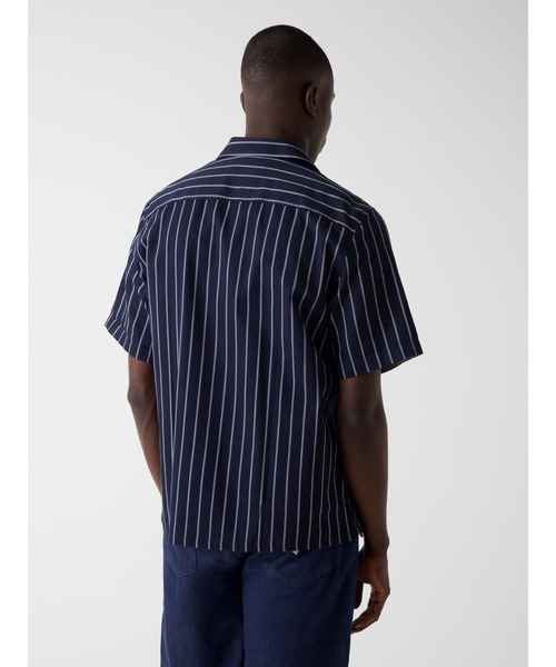 Guess(ゲス)の「YARN Dyed Crinkle Shirt シャツ(シャツ/ブラウス・メンズ・ネイビー×ホワイト・XX-LARGE/MEDIUM/X-LARGE/LARGE/SMALL)」の2枚目の写真