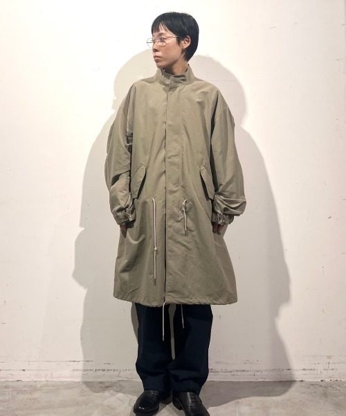 Snow Peak(スノーピーク)の「Snow Peak / Nylon Washer Coat ナイロンワッシャーコート(ナイロンジャケット・メンズ・グレイッシュベージュ/ブラック/チャコール・M/L/S)」の7枚目の写真
