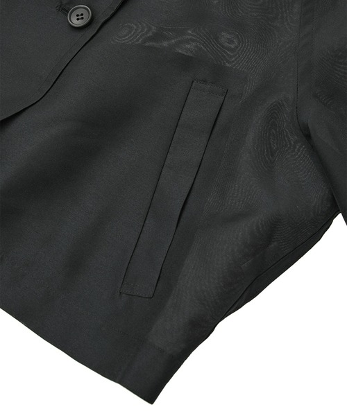 CLANE（クラネ）の「【CLANE/クラネ】SHEER SHORT TRENCH JACKET/シアーショートトレンチジャケット（トレンチコート・レディース・グリーン/ブラック・1）」の11枚目の写真
