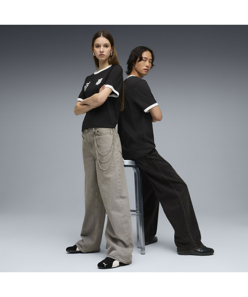 PUMA（プーマ）の「PUMA プーマ ユニセックス フューチャー プーマ アーカイブ リンガー 半袖 T（Tシャツ/カットソー・メンズ・エメラルド/ブラック/ネイビー・X-LARGE/SMALL/XX-LARGE/MEDIUM/LARGE）」の5枚目の写真