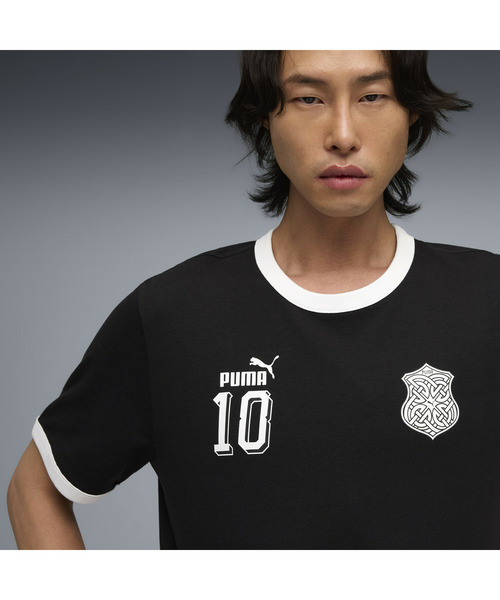 PUMA（プーマ）の「PUMA プーマ ユニセックス フューチャー プーマ アーカイブ リンガー 半袖 T（Tシャツ/カットソー・メンズ・エメラルド/ブラック/ネイビー・X-LARGE/SMALL/XX-LARGE/MEDIUM/LARGE）」の7枚目の写真