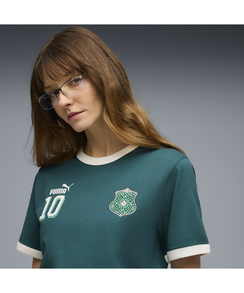 PUMA（プーマ）の「PUMA プーマ ユニセックス フューチャー プーマ アーカイブ リンガー 半袖 T（Tシャツ/カットソー・メンズ・エメラルド/ブラック/ネイビー・X-LARGE/SMALL/XX-LARGE/MEDIUM/LARGE）」の13枚目の写真
