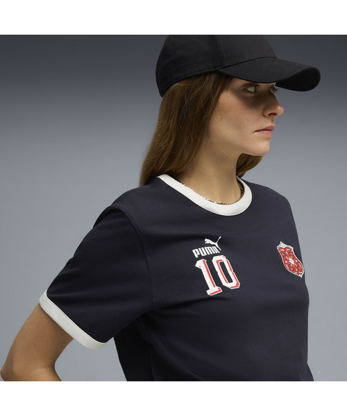 PUMA（プーマ）の「PUMA プーマ ユニセックス フューチャー プーマ アーカイブ リンガー 半袖 T（Tシャツ/カットソー・メンズ・エメラルド/ブラック/ネイビー・X-LARGE/SMALL/XX-LARGE/MEDIUM/LARGE）」の16枚目の写真