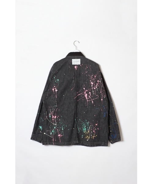 DISCOVERED（ディスカバード）の「DISCOVERED DENIM PAINT BLOUSON（ブルゾン・メンズ・インディゴブルー/ブラック・3/1）」の4枚目の写真