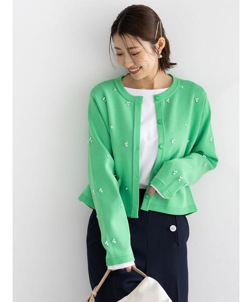 セール】パールビジューニットライトジャケット《2026 spring catalog
