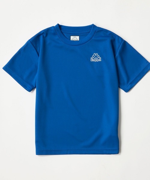Kappa(カッパ)の「【Kappa/カッパ】キッズワンポイントドライ半袖Tシャツ 部活 ダンス 通学(Tシャツ/カットソー・キッズ・ネイビー/ライム/レッド/ホワイト/ブラック/ブルー・130/140/150/160)」の5枚目の写真