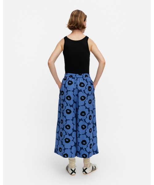 marimekko（マリメッコ）の「Kuvio Unikko / Trousers（その他パンツ・レディース・ネイビー・MEDIUM/X-SMALL/SMALL/LARGE）」の3枚目の写真