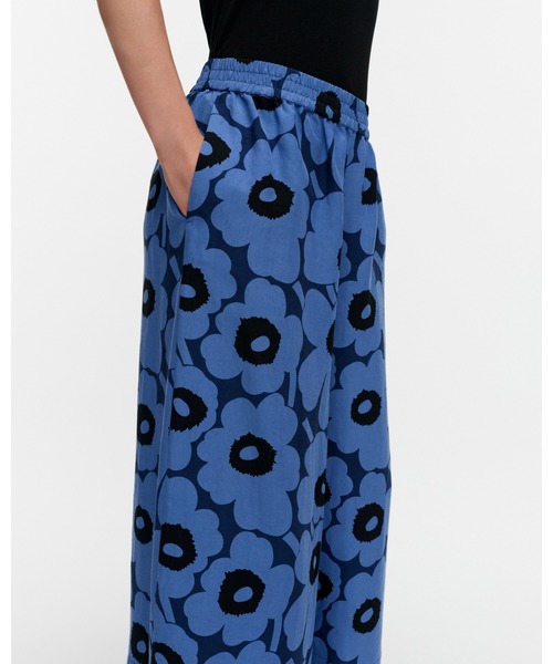 marimekko（マリメッコ）の「Kuvio Unikko / Trousers（その他パンツ・レディース・ネイビー・MEDIUM/X-SMALL/SMALL/LARGE）」の4枚目の写真